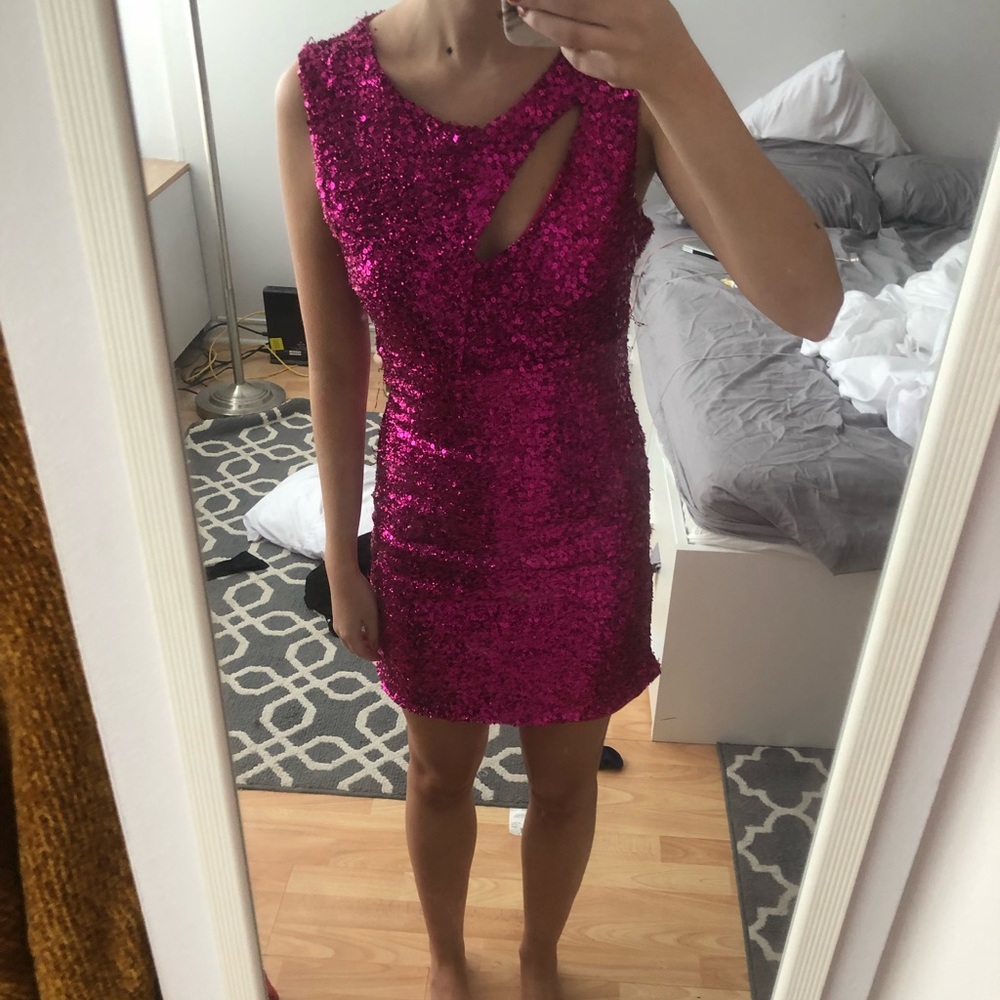 NWT Sequin Akira dress with cut out